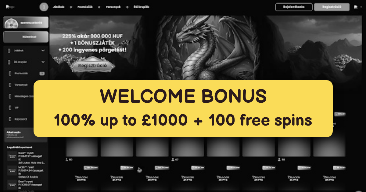 Dragonslots Casino welcome bonus